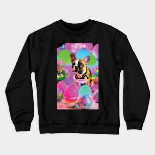 French Bully with Glowing Eggs Crewneck Sweatshirt